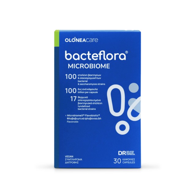 Olonea Bacteflora Microbiome με 100 Προβιοτικά Στελέχη για την Βιοποικιλότητα της Εντερικής Μικροβιότητας & του Εντερικού Μικροβιώματος 30 Κάψουλες Olonea Bacteflora Microbiome με 100 Προβιοτικά Στελέχη για την Βιοποικ …