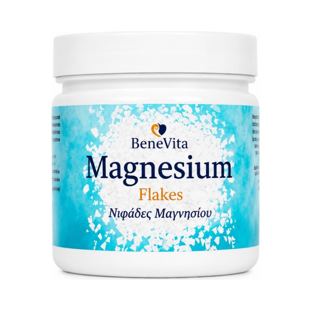 BeneVita Magnesium Flakes Νιφάδες Χλωριούχου Μαγνησίου, 500g BeneVita Magnesium Flakes Νιφάδες Χλωριούχου Μαγνησίου, 500g