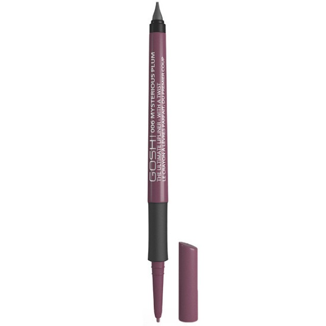 Gosh The Ultimate Lip Liner With A Twist - 006 Mysterious Plum Gosh The Ultimate Lip Liner With A Twist - 006 Mysterious Plum