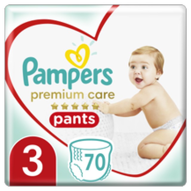 Pampers Premium Care Pants Μέγεθος 3 [6-11kg] 70 Πάνες - Βρακάκι