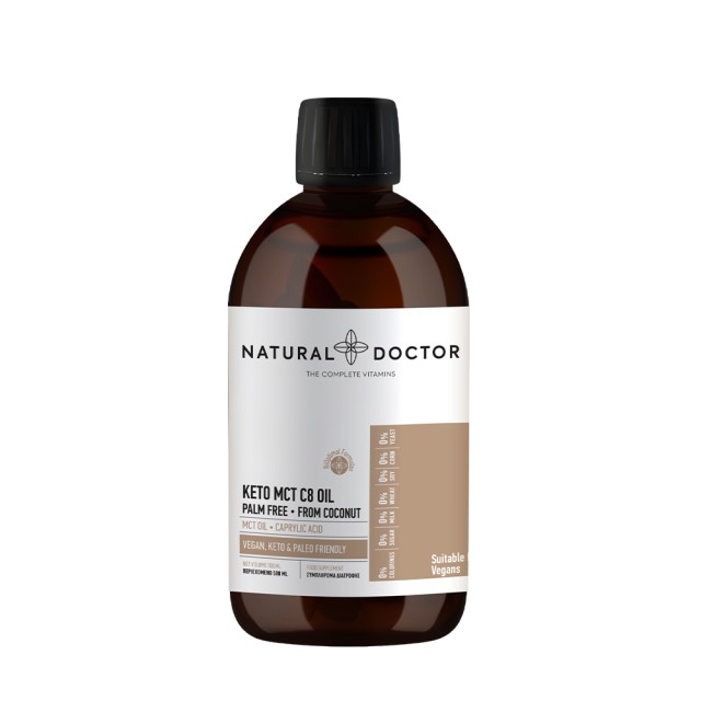 Natural Doctor Keto MCT C8 Oil Συμπλήρωμα Διατροφής για την Διαδικασία …