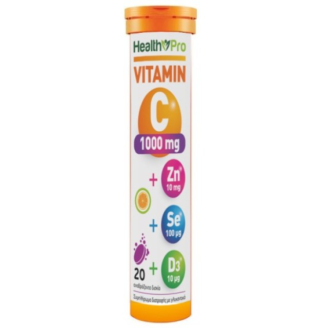 Health Pro Vitamin C 1000 + Zinc + Selenium + D3 για το Ανοσοποιητικό …