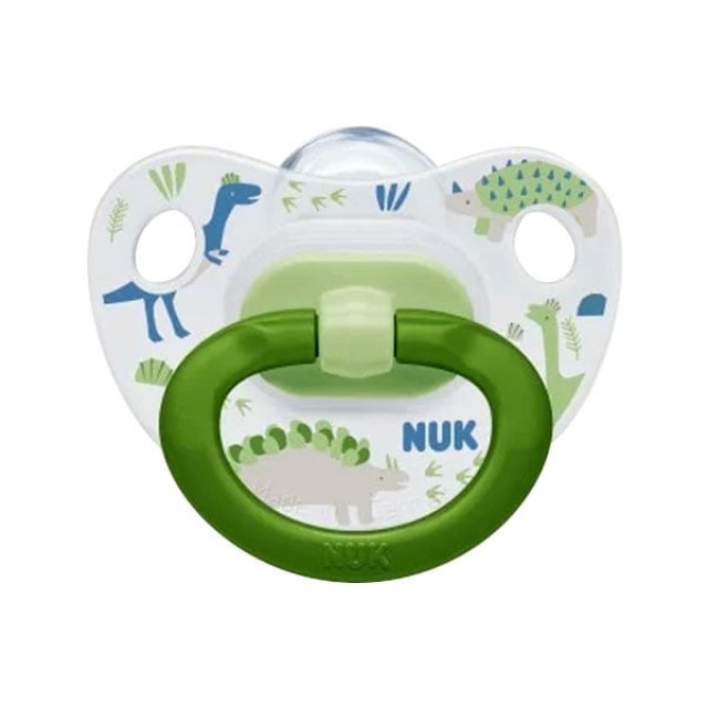 Nuk Happy Days Πιπίλα Σιλικόνης Με Κρίκο 6-18m+ 1 Τεμάχιο [10.736.376]