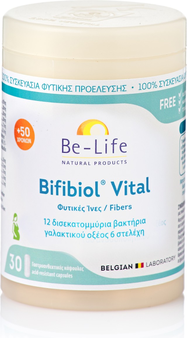 Be Life Bifibiol Vital Συμπλήρωμα Διατροφής Προβιοτικών 30 Γαστροανθεκτικές Κάψουλες