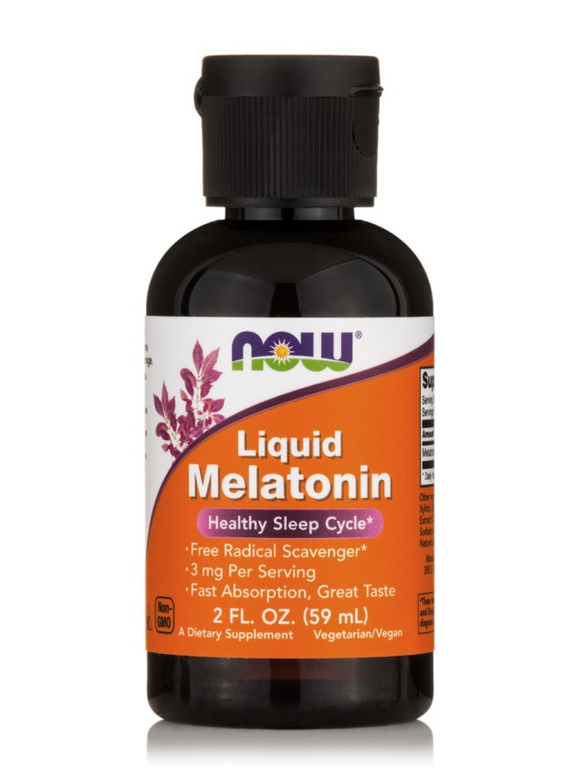 Now Foods Melatonin Liquid 3mg Συμπλήρωμα Για Την Αϋπνία 59ml