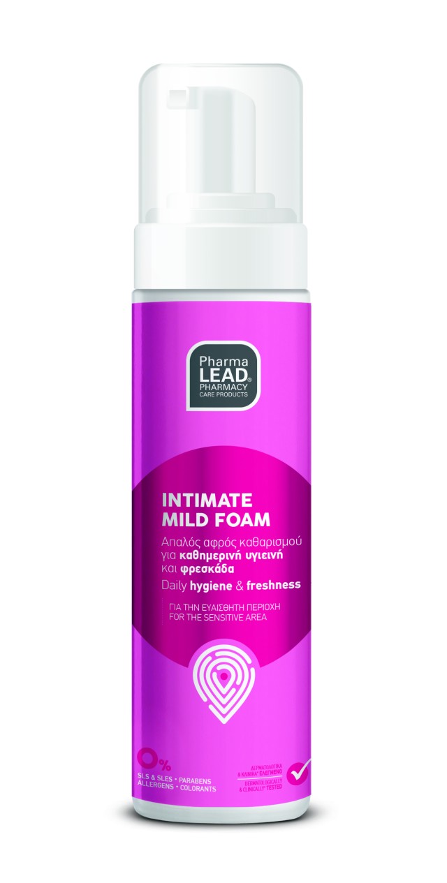 PharmaLead Intimate Mild Foam Αφρός Καθαρισμού Για Την Ευαίσθητη Περιοχή 200ml