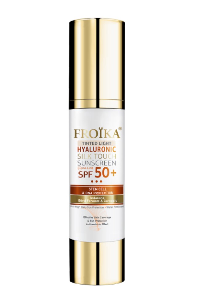 Froika Hyaluronic Silk Touch Sunscreen Tinted Light SPF50+ Αντηλιακό … Froika Hyaluronic Silk Touch Sunscreen Tinted Light SPF50+ Αντηλιακό …