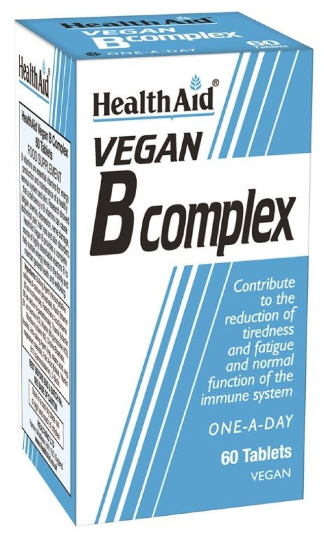 Health Aid Vegan B Complex Συμπλήρωμα Διατροφής με Σύμπλεγμα Βιταμινών …