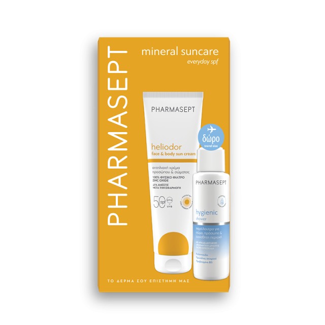 Pharmasept PROMO Heliodor Face & Body Sun Cream SPF50 με Φυσικό Αντηλι &hellip;