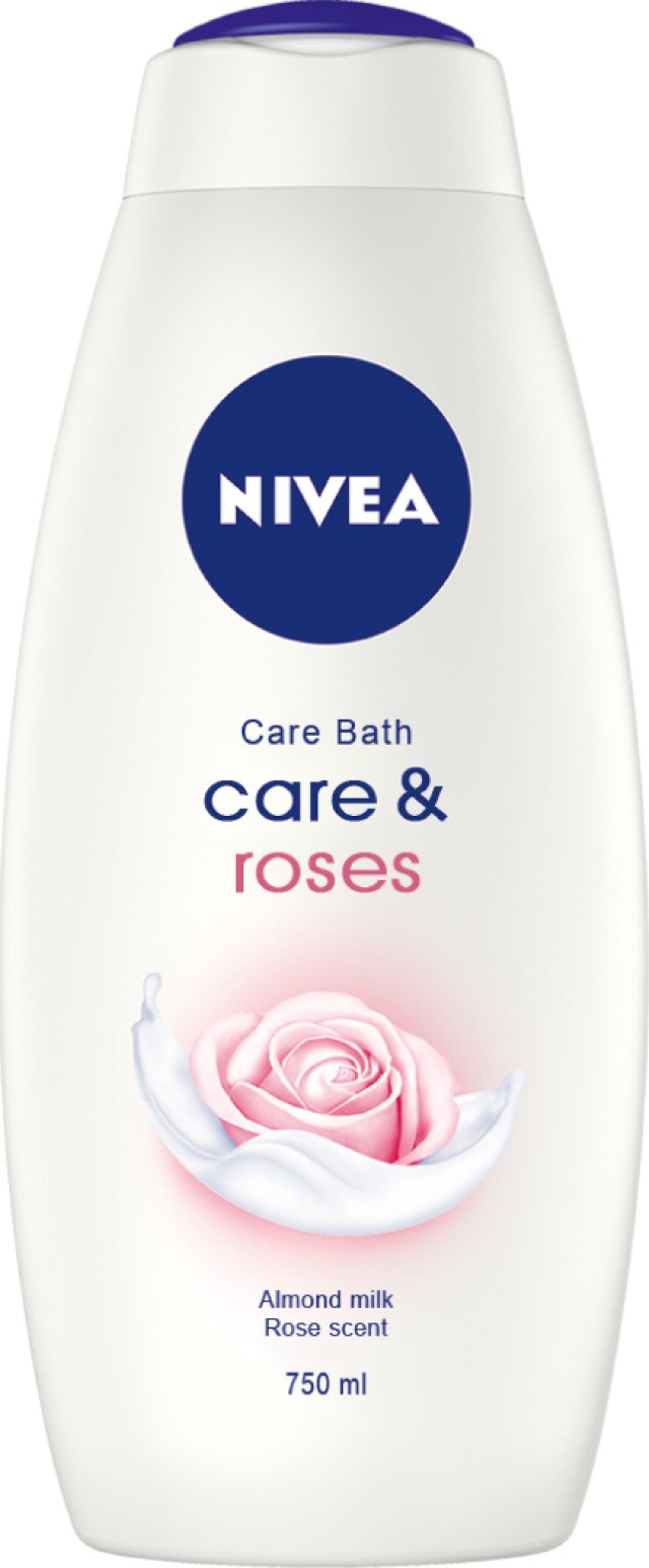 Nivea Care Roses Almond Milk & Rose Scent Ενυδατικό Αφρόλουτρο 750ml
