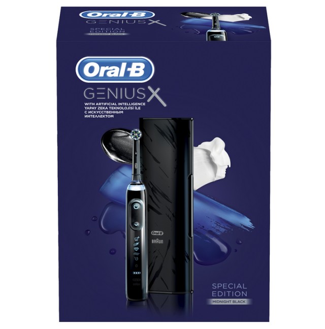 Oral B Genius X Midnight Black Special Edition Επαναφορτιζόμενη Ηλεκτρ …