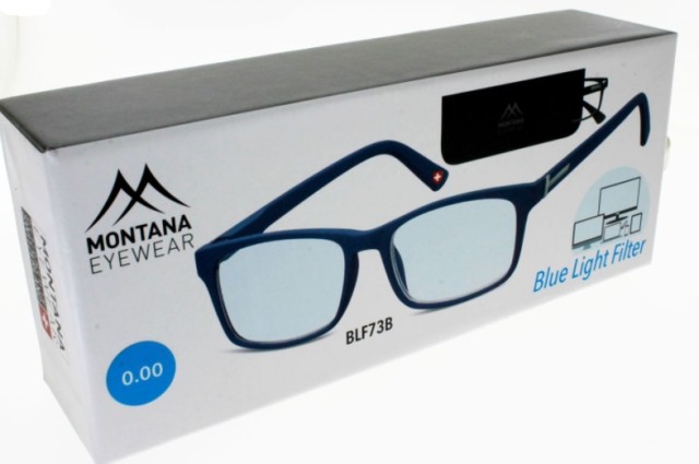 Montana Eyewear Blue Light Filter PC Protection Dark Blue +0,00 Γυαλιά Ανάγνωσης Με Φίλτρο Μπλε Φωτός [BLF73B]