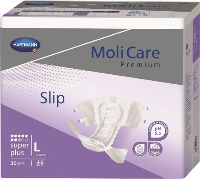 Hartmann Molicare Premium Slip Super Plus Μέγεθος:Large 8 Σταγόνες Πάν … Hartmann Molicare Premium Slip Super Plus Μέγεθος:Large 8 Σταγόνες Πάν …