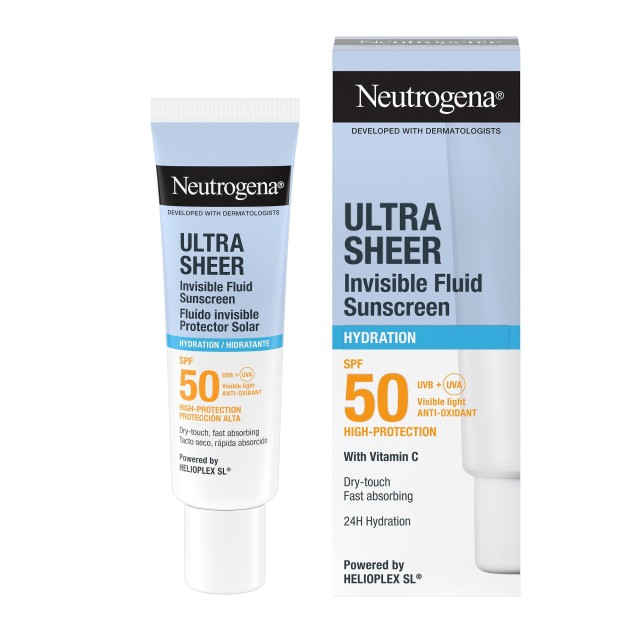 Neutrogena® Ultra Sheer Invisible Fluid Hydration SPF50 Αντηλιακό Προσ &hellip;