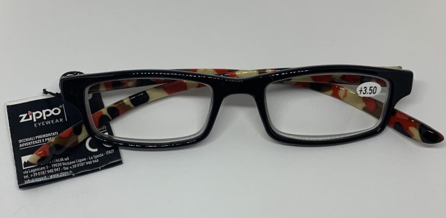 Zippo Γυαλιά Πρεσβυωπίας Κοκάλινα Χρώμα:Μαύρο [31Z-B10-CAM350] +3.50