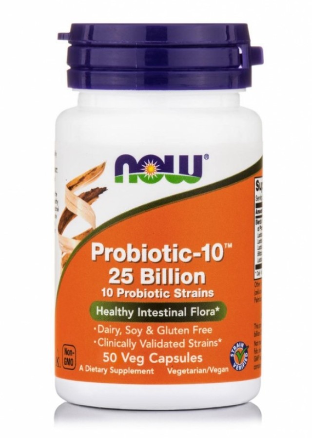 Now Foods Probiotic-10 25 Billion Συμπλήρωμα Διατροφής Προβιοτικών 50 …