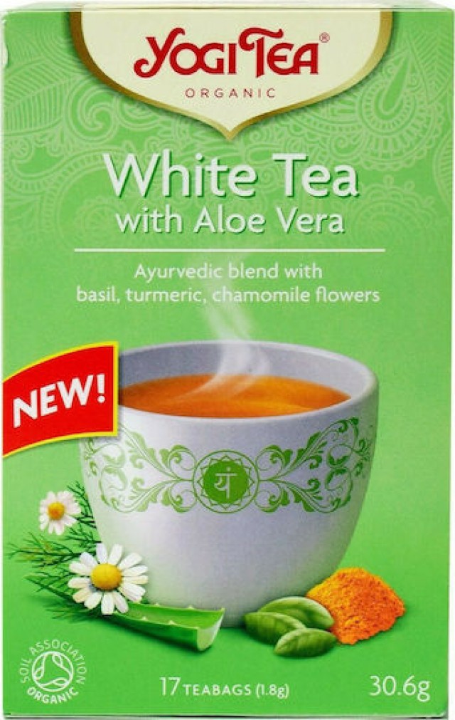 Yogi Tea White Aloe Vera Λευκό Τσάι 17 Φακελάκια x 1.8gr Yogi Tea White Aloe Vera Λευκό Τσάι 17 Φακελάκια x 1.8gr
