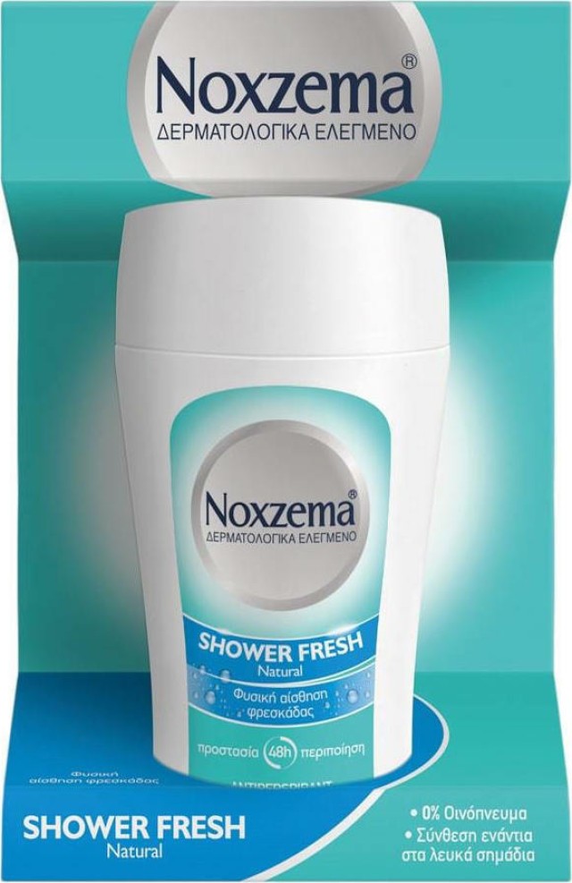 Noxzema Shower Fresh Γυναικείο Αποσμητικό Roll on 48ωρης Προστασίας 50 …