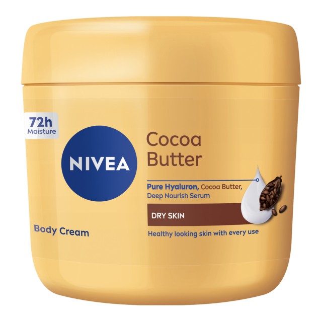 Nivea Cocoa Butter Nourish Body Cream Κρέμα Σώματος με 72ώρες Ενυδάτωσ &hellip;