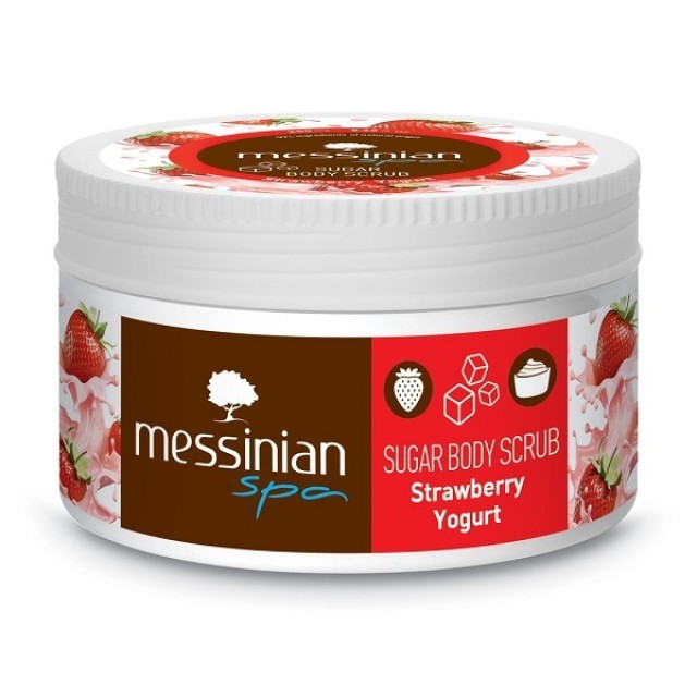 Messinian Spa Sugar Body Scrub Σώματος Strawberry Yogurt με Φράουλα Γι …