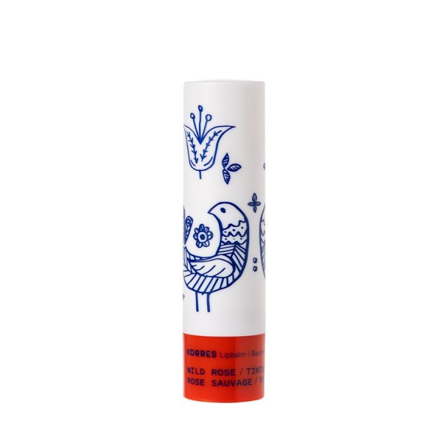 Korres Ενυδατικό Lip Balm Χειλιών Άγριο Τριαντάφυλλο Με Χρώμα 4.5gr