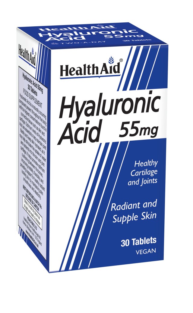 Health Aid Hyaluronic Acid 55mg Συμπλήρωμα Διατροφής με Υαλουρονικό Οξ &hellip;
