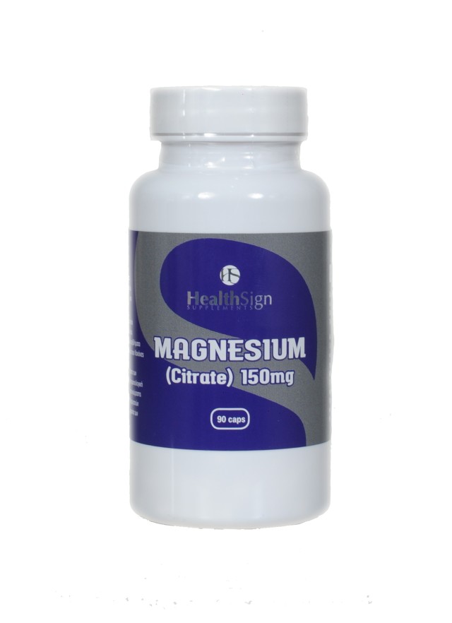 Health Sign Magnesium Citrate 150mg Συμπλήρωμα Διατροφής με Μαγνήσιο 90 Κάψουλες
