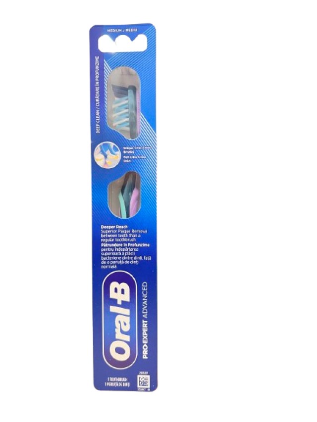 Oral B Pro Expert Advanced Medium Οδοντόβουρτσα Μέτρια 1 Τεμάχιο