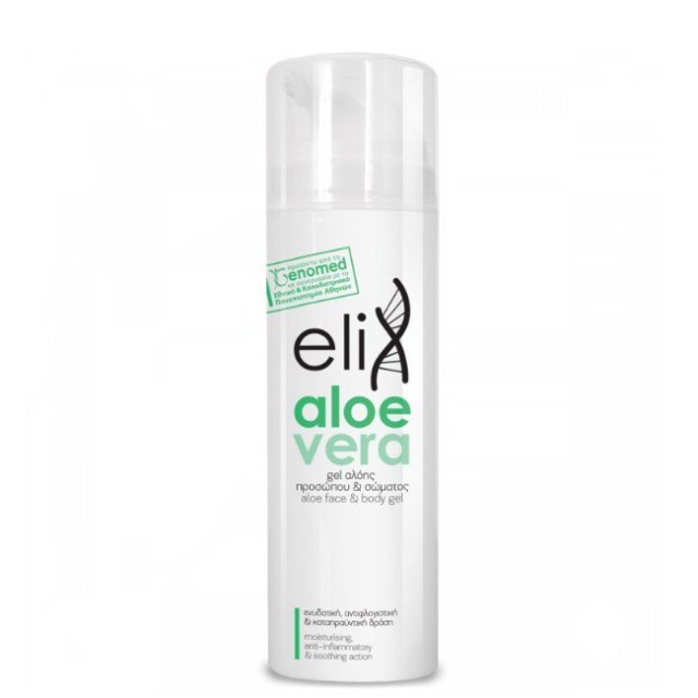 Genomed Elix Aloe Vera For Face & Body Ενυδατικό Gel  Προσώπου - Σώματος για Μετά τον Ήλιο 150ml