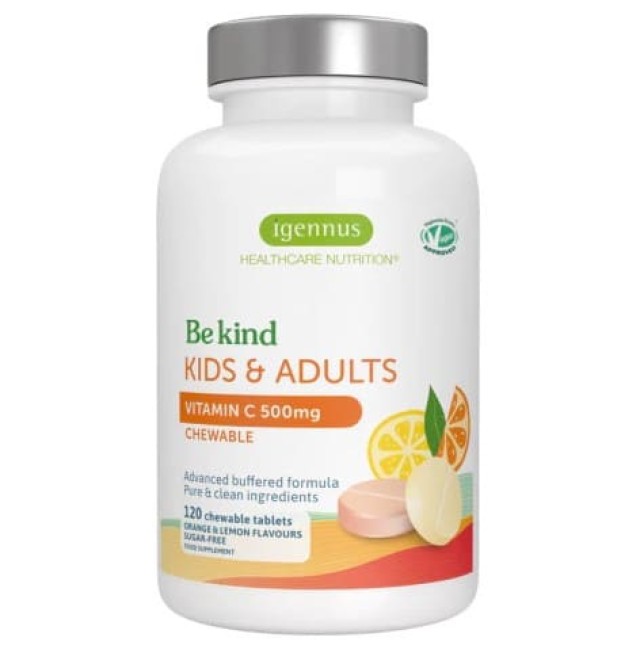 iGennus Be Kind Kids & Adults Βιταμίνη C 500mg για Παιδιά & Ενήλικες Χ &hellip;