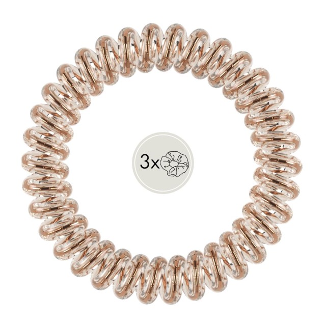 Invisibobble Slim Bronze me Pretty Λαστιχάκια Μαλλιών 3 Τεμάχια