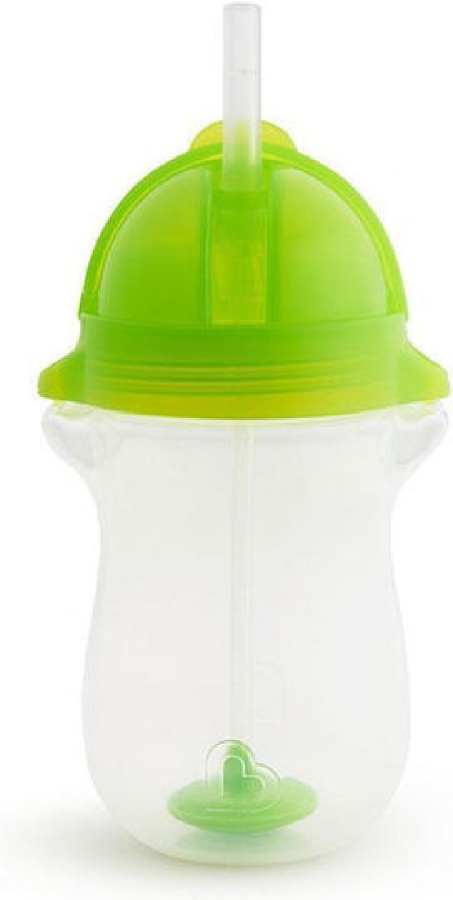Munchkin Tip & Sip Cup Πράσινο Εκπαιδευτικό Ποτηράκι Πλαστικό με Καλαμ &hellip;