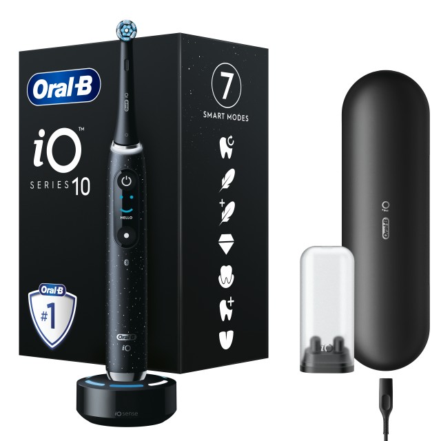 Oral B iO Series 10 Ηλεκτρική Οδοντόβουρτσα Magnetic Cosmic Black 1 Τε …