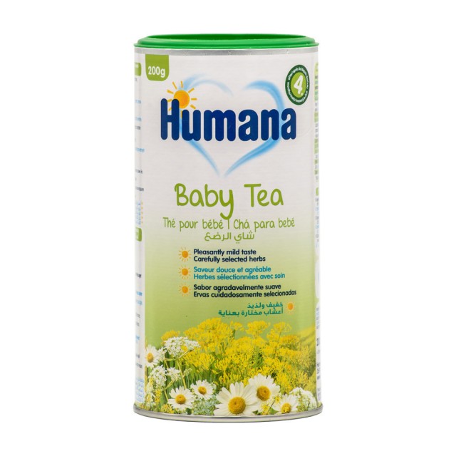 Humana Baby Tea Ρόφημα Τσαγιού για Μωρά 4m+ Ανακουφίζει τις Κοιλιακές Ενοχλήσεις 200gr