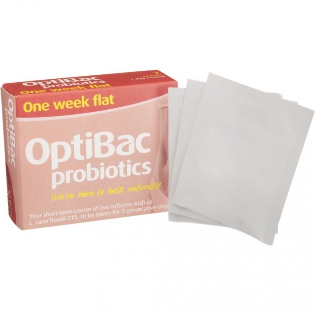 Optibac Probiotics One Week Flat για Επίπεδη Κοιλιά 28 Φακελίσκοι για 4 Εβδομάδες