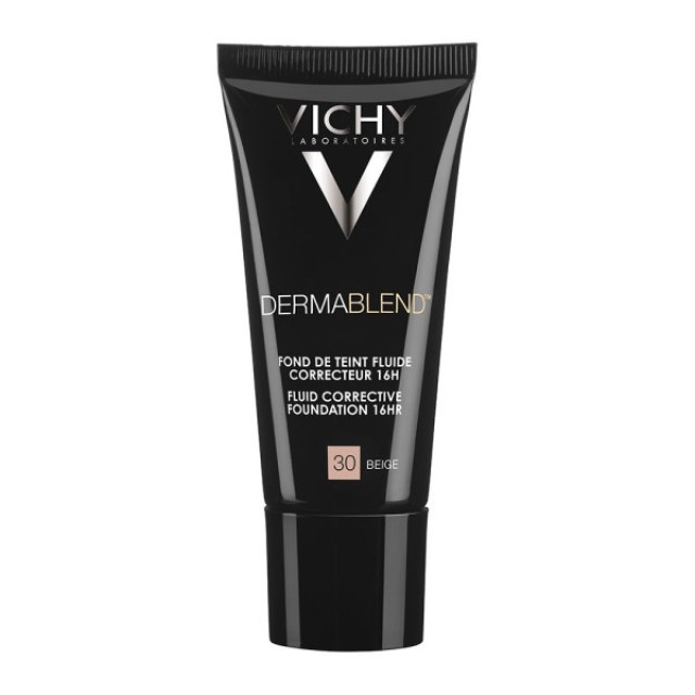 Vichy Dermablend Fluid Make up No.30 Beige Διορθωτικό Μέικαπ με Λεπτόρ … Vichy Dermablend Fluid Make up No.30 Beige Διορθωτικό Μέικαπ με Λεπτόρ …