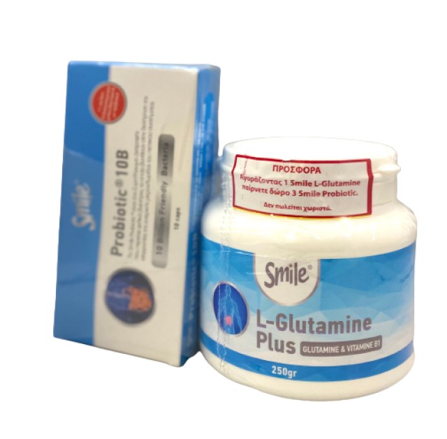 AM Health Smile PROMO L-Glutamine Plus Συμπλήρωμα Διατροφής με Γλουταμ …