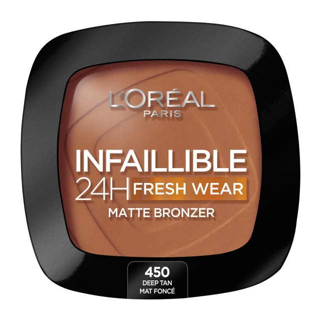 L’Oreal Paris Infallible 24H Fresh Wear Powder Matte Bronzer 450 Tan D … L’Oreal Paris Infallible 24H Fresh Wear Powder Matte Bronzer 450 Tan D …