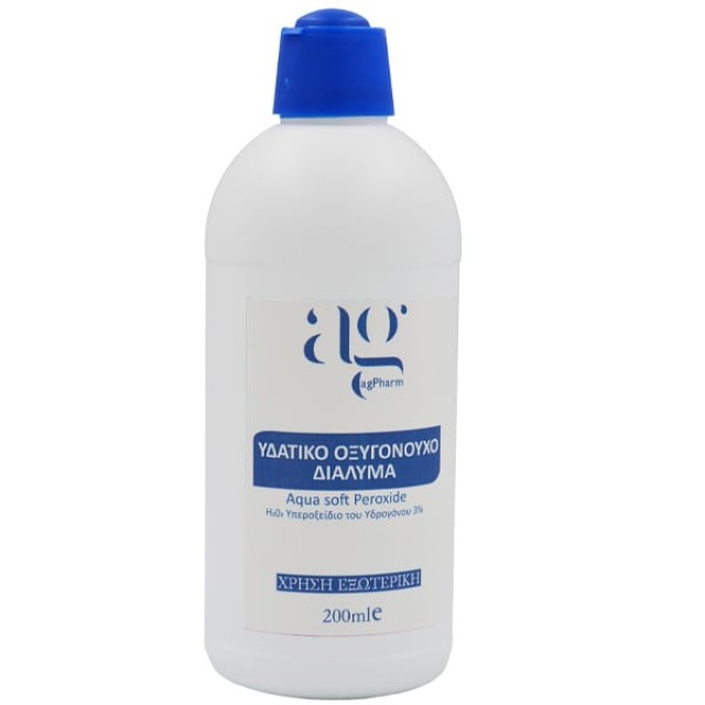 Ag Pharm Aqua Soft Peroxide Οξυζενέ για Εξωτερική Χρήση 200ml Ag Pharm Aqua Soft Peroxide Οξυζενέ για Εξωτερική Χρήση 200ml