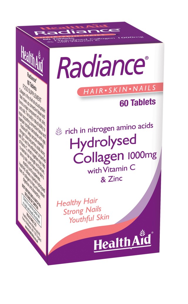 Health Aid Radiance με Collagen 1000mg με Υδρολυμένο Κολλαγόνο, Βιταμίνη C & Ψευδάργυρο για Υγιή Μαλλιά, Νύχια, Δέρμα & Αρθρώσεις 60 Ταμπλέτες