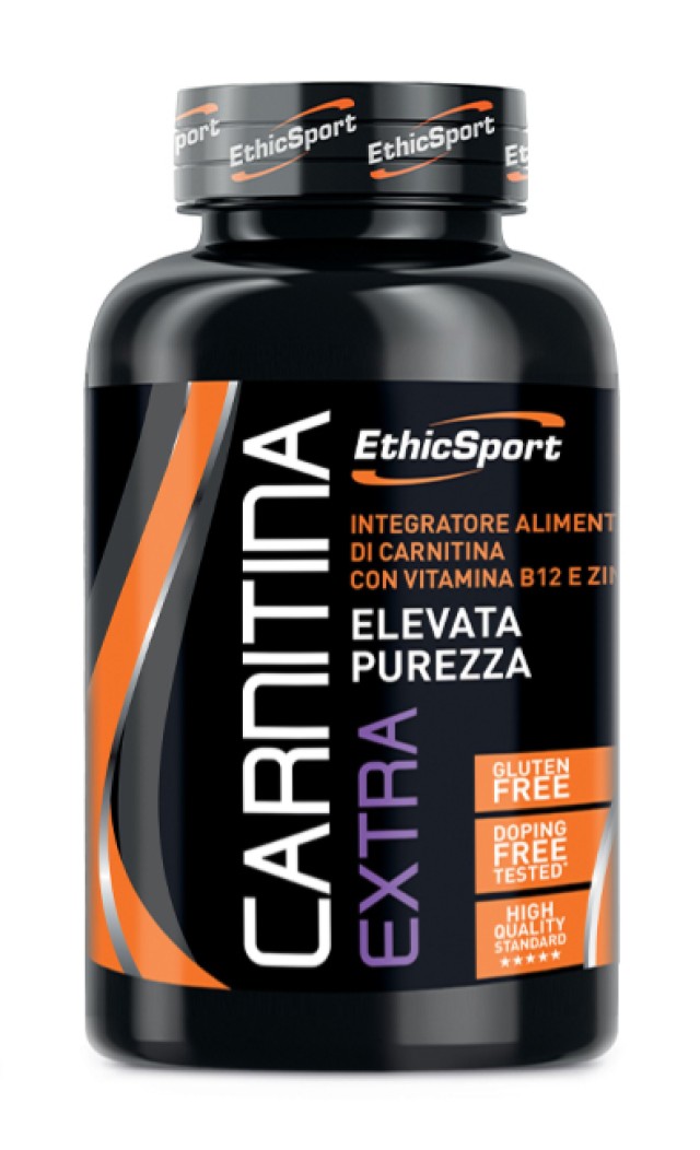 EthicSport Carnitina Extra 1600mg Carnitine Dietary Supplement for Fat Loss & Muscle Building 80 Tablets