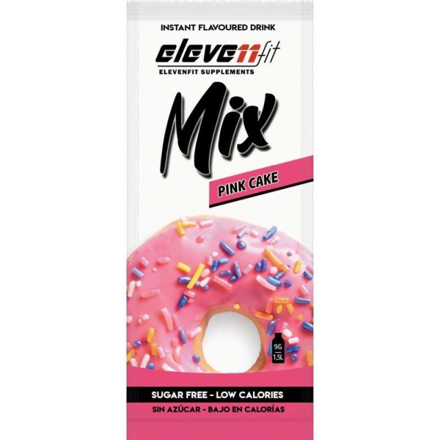 ElevenFit Mix Pink Cake Ρόφημα σε Μορφή Σκόνης με Γεύση Donut - Φράουλα 9gr 1 Τεμάχιο
