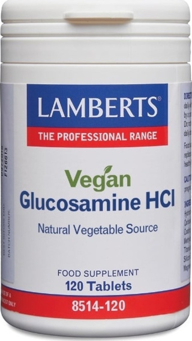 Lamberts Vegan Glucosamine HCI 750mg Συμπλήρωμα Διατροφής για την Καλή Υγεία των Αρθρώσεων 120 Ταμπλέτες