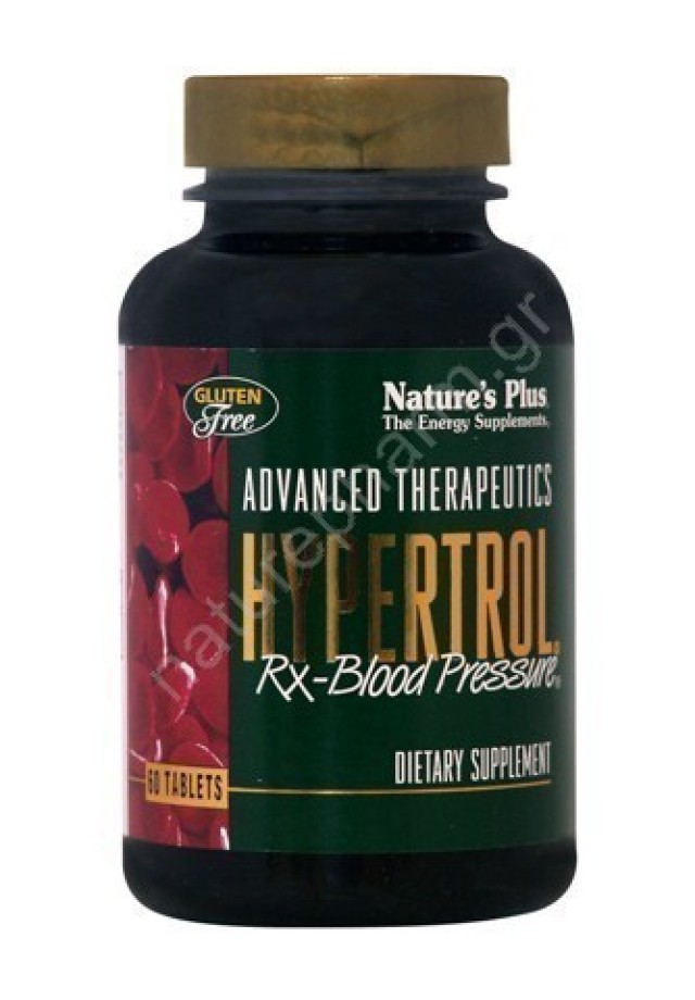 Natures Plus Hypertrol RX-Blood Pressure Συμπλήρωμα Για Την Αρτηριακή Πίεση 60 Ταμπλέτες