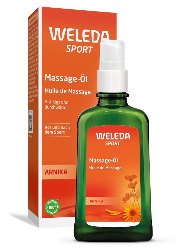 Weleda - Λάδι μασάζ με Άρνικα με Αντλία, 100ml Weleda - Λάδι μασάζ με Άρνικα με Αντλία, 100ml