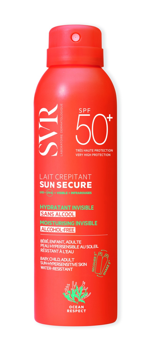 SVR Sun Secure Lait Crepitant SPF50+ Emulsion Mist for Face & Body …