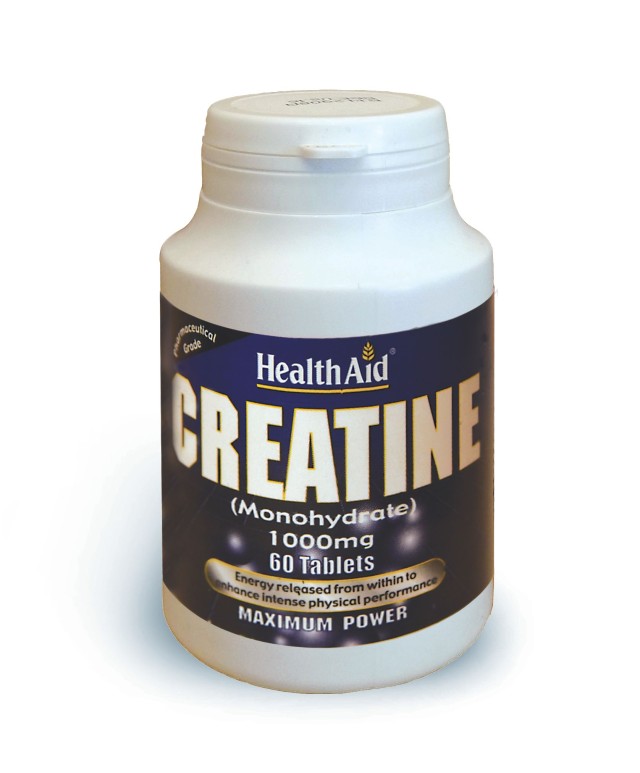 Health Aid Creatine 1000mg Συμπλήρωμα Διατροφής με Κρεατίνη για Ενίσχυ …