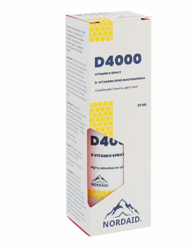 NordAid Vitamin D3 4000 IU Υπογλώσσιο Spray 30ml [200 Ψεκασμοί]