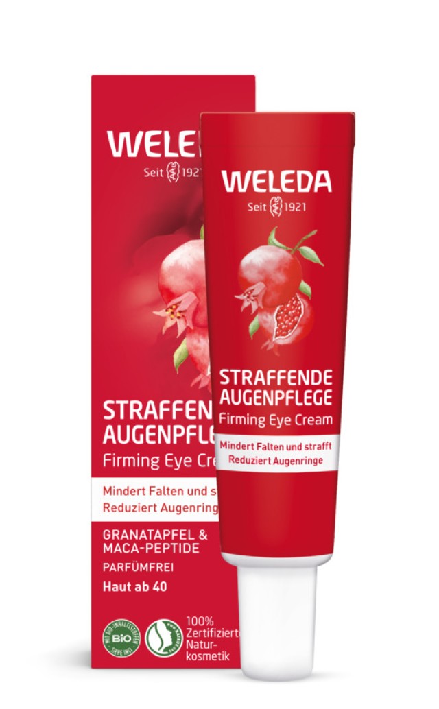 Weleda Pomegranate & Maca Firming Eye Cream Ενυδατική & Αντιγηραντική Κρέμα Ματιών Ρόδι & Πεπτίδια Μάκα 12ml