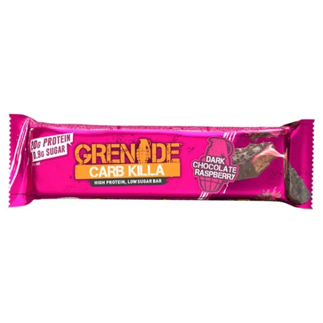 Grenade Carb Killa Μπάρα Υψηλής Πρωτεΐνης Dark Chocolate Raspberry 60gr